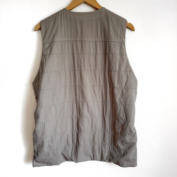 Snow Peak Polartec Quilted Vest Mens L Gray Japan Outdoor Techwear‎ - Picture 4 of 7